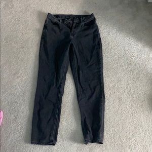 dark gray mom jeans